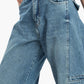 Wide Leg Jeans in Back Flap Pockets