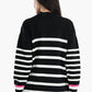 Soft Pullover with White Stripes