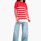 Soft Pullover with White Stripes