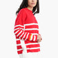 Soft Pullover with White Stripes