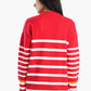 Soft Pullover with White Stripes