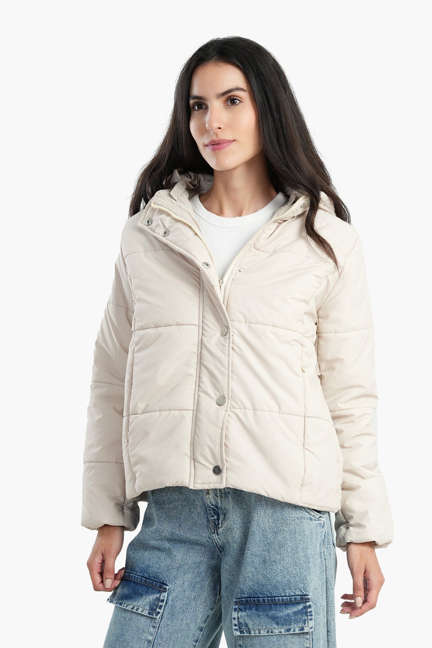 Puffed Hooded Jacket