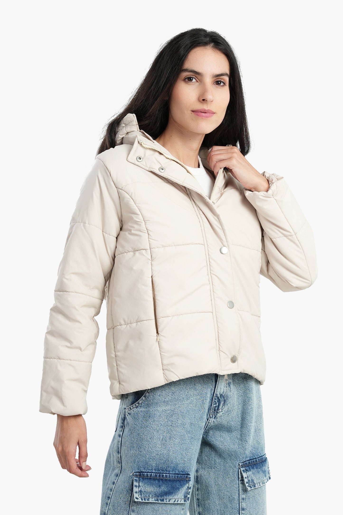 Puffed Hooded Jacket