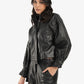 Leather Jacket with Full Zipper