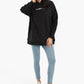 Black Melton Lounge Hoodie