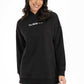 Black Melton Lounge Hoodie