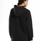 Black Melton Lounge Hoodie