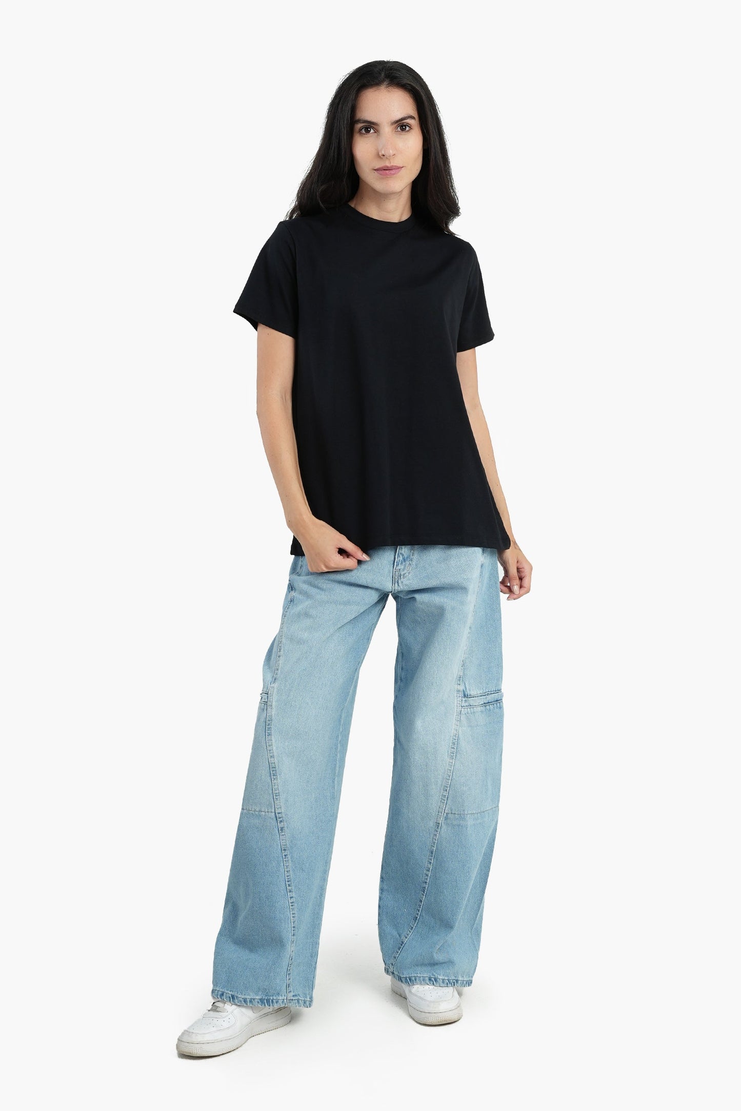 Cotton Basic Slip-on T-Shirt