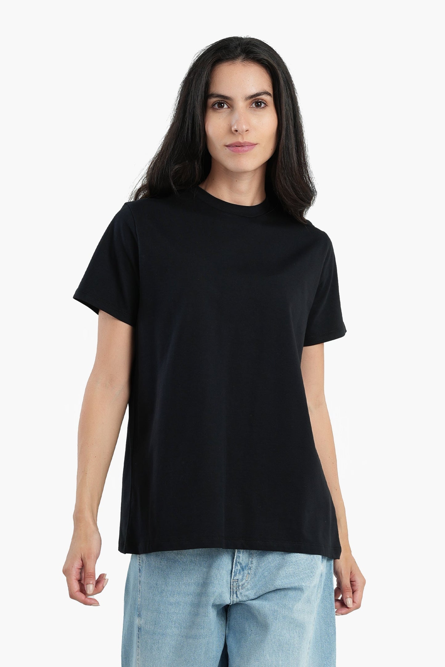 Cotton Basic Slip-on T-Shirt