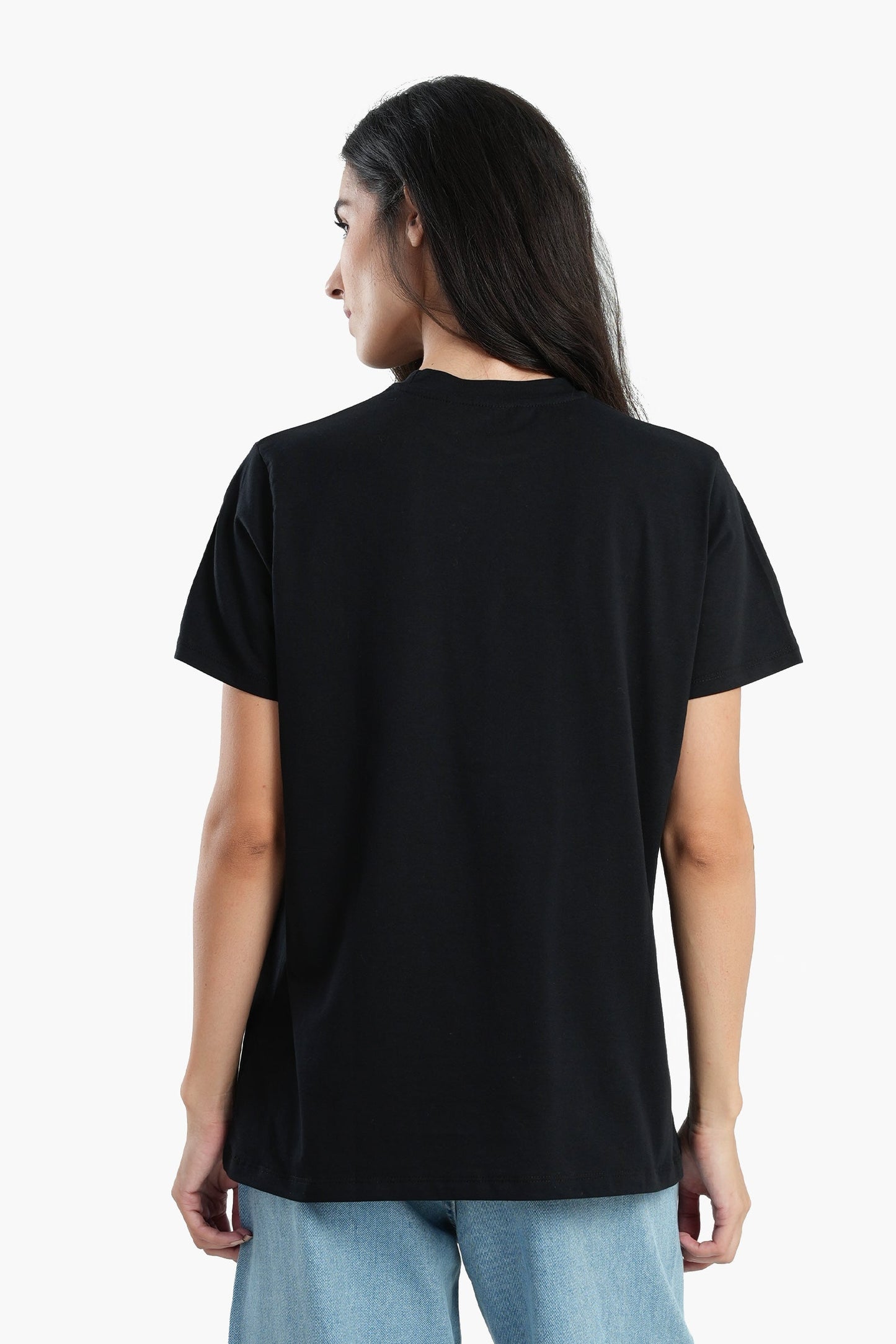 Cotton Basic Slip-on T-Shirt