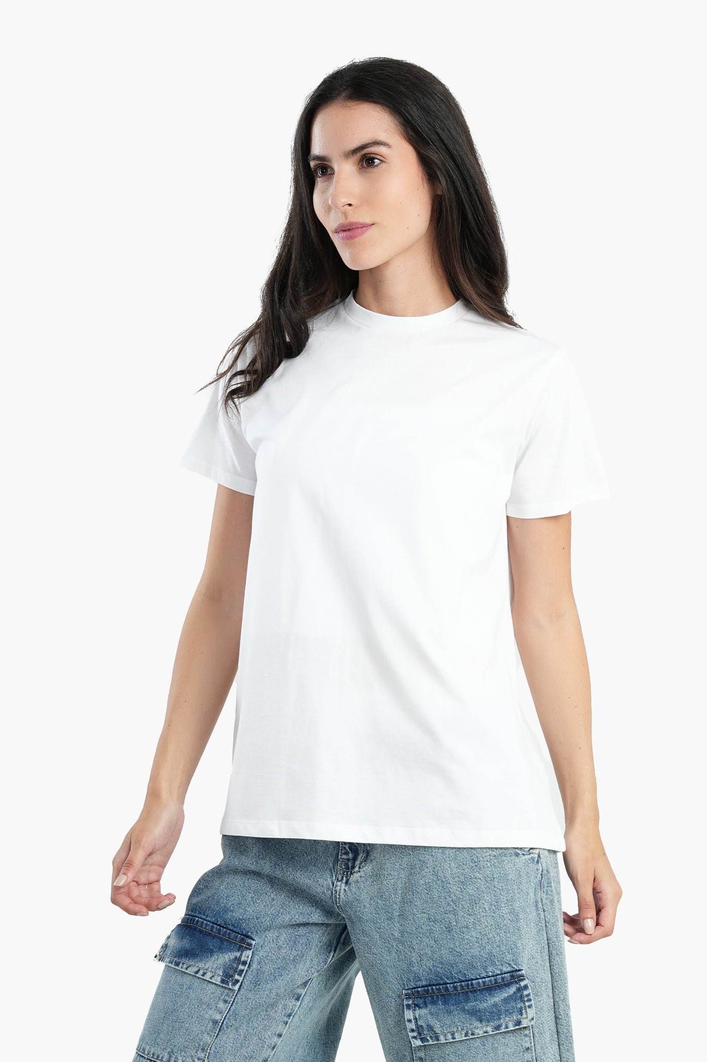 Cotton Basic Slip-on T-Shirt