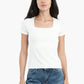 Cotton Square Neck Top