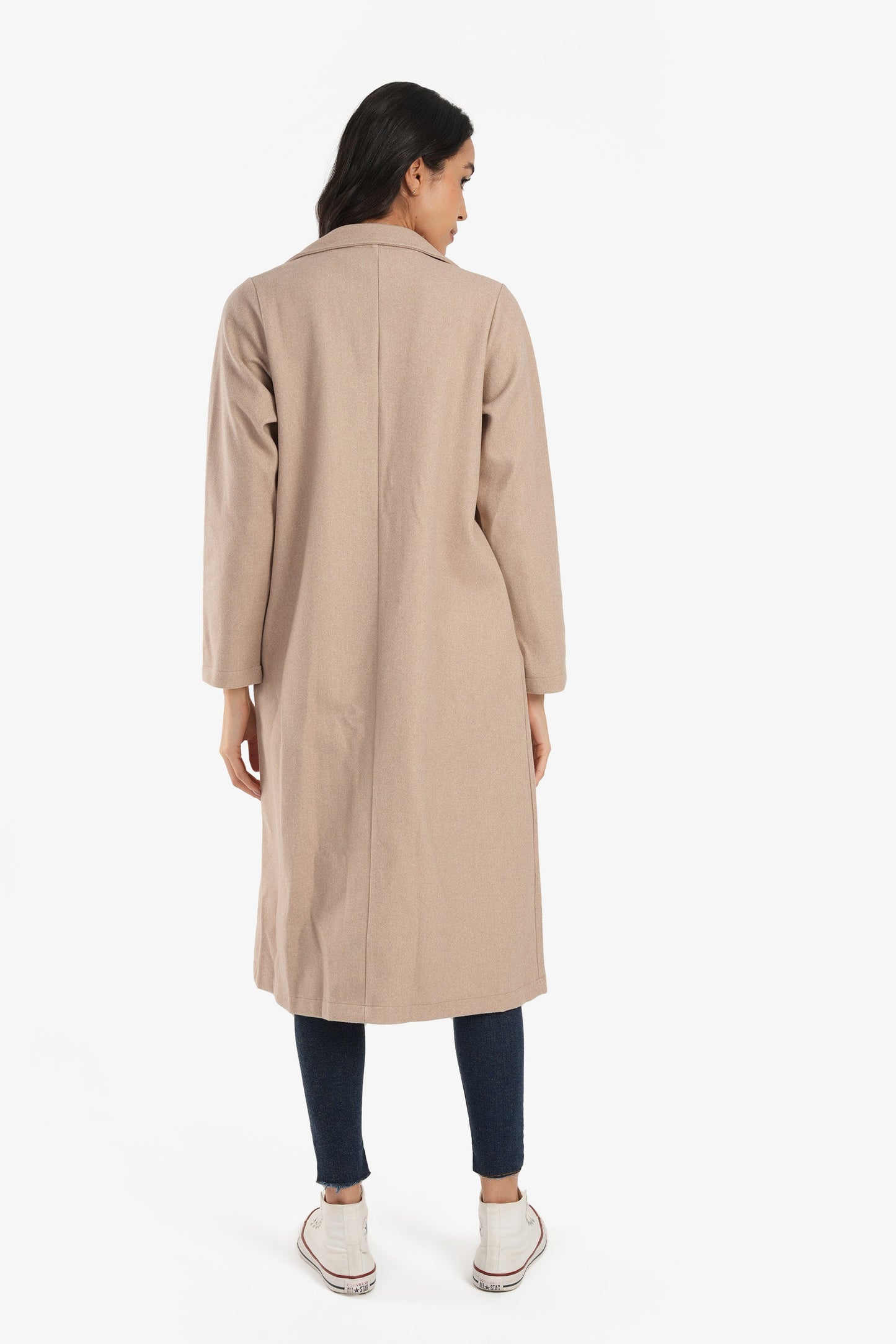 Cafe Notched Collar Coat