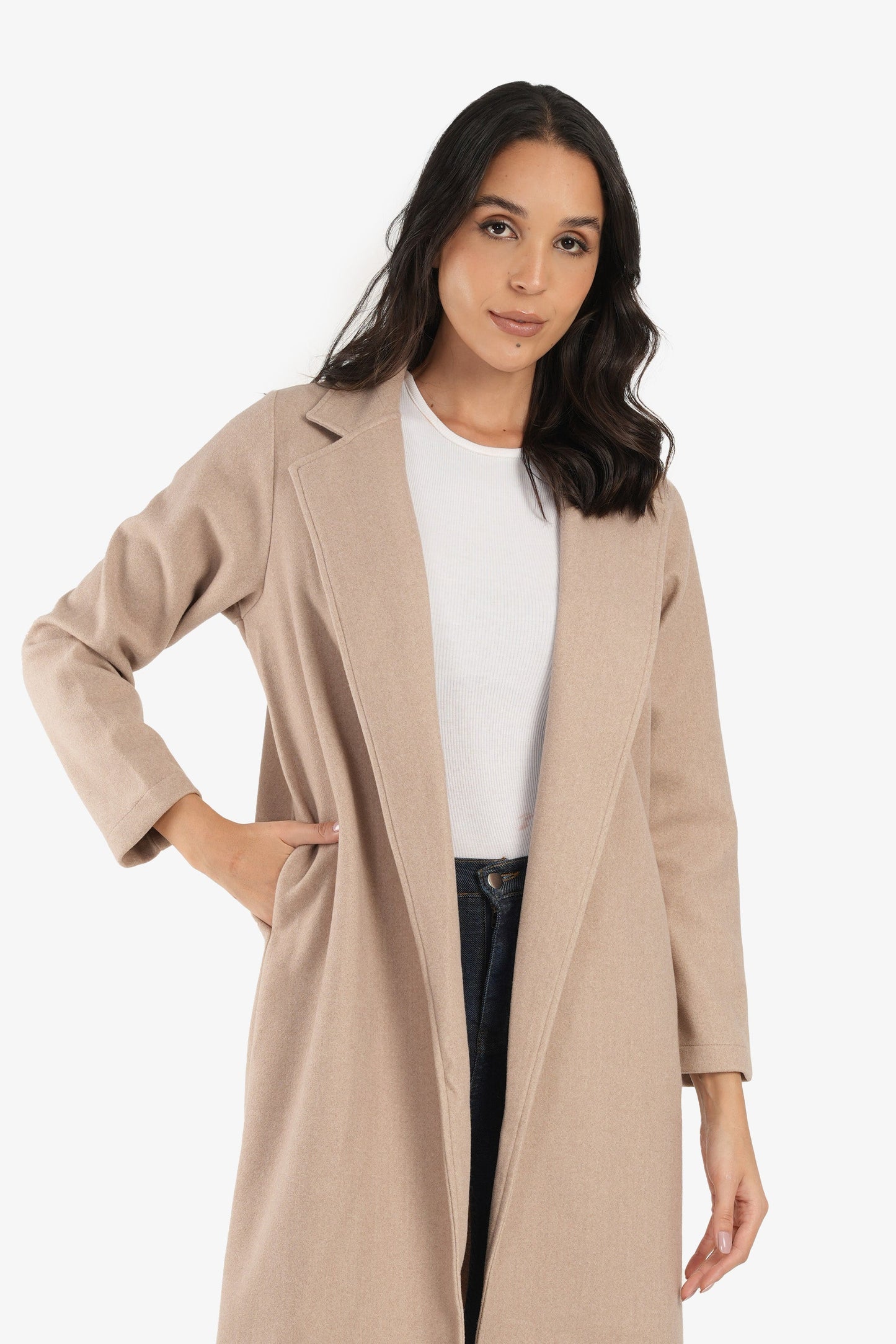 Cafe Notched Collar Coat