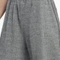 Gray Chine Wool Blend Knitted Pants