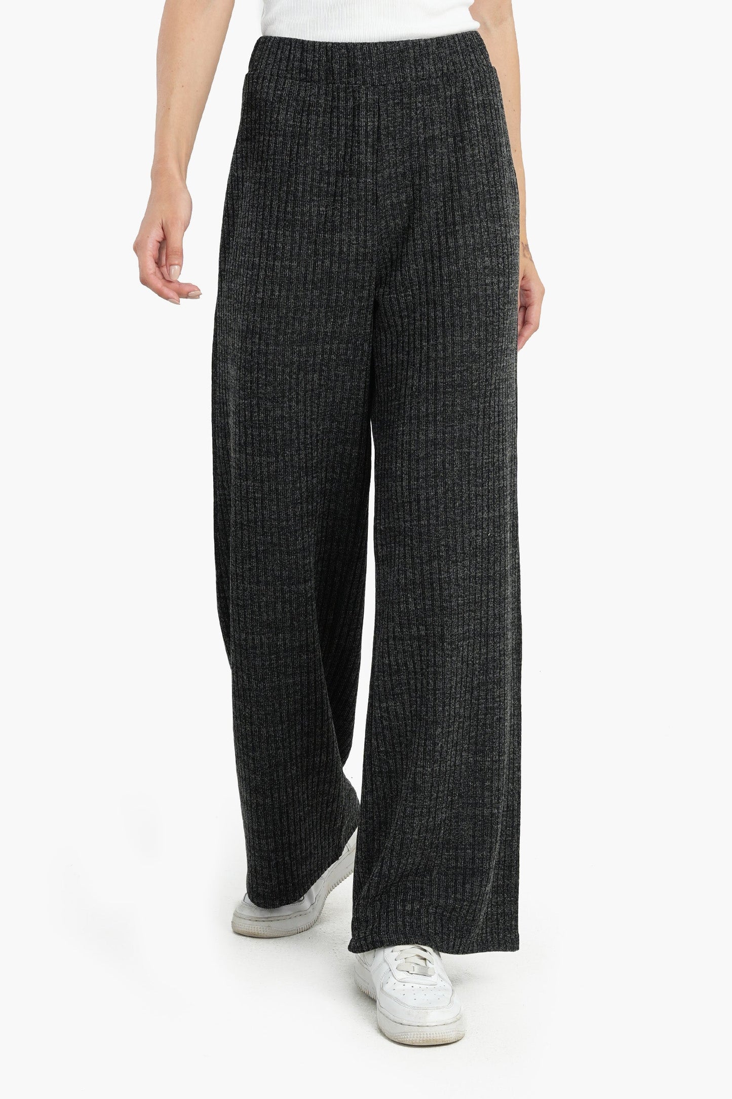 Wool Blend Knitted Pants