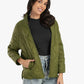 Olive Green Quilted Waterproof Jacket