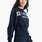 Navy Printed Lounge Sweatshirt