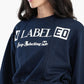 Navy Printed Lounge Sweatshirt