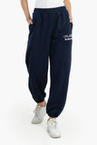 Navy Printed Lounge Jogger