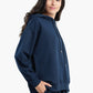 Navy Printed Lounge Hoodie