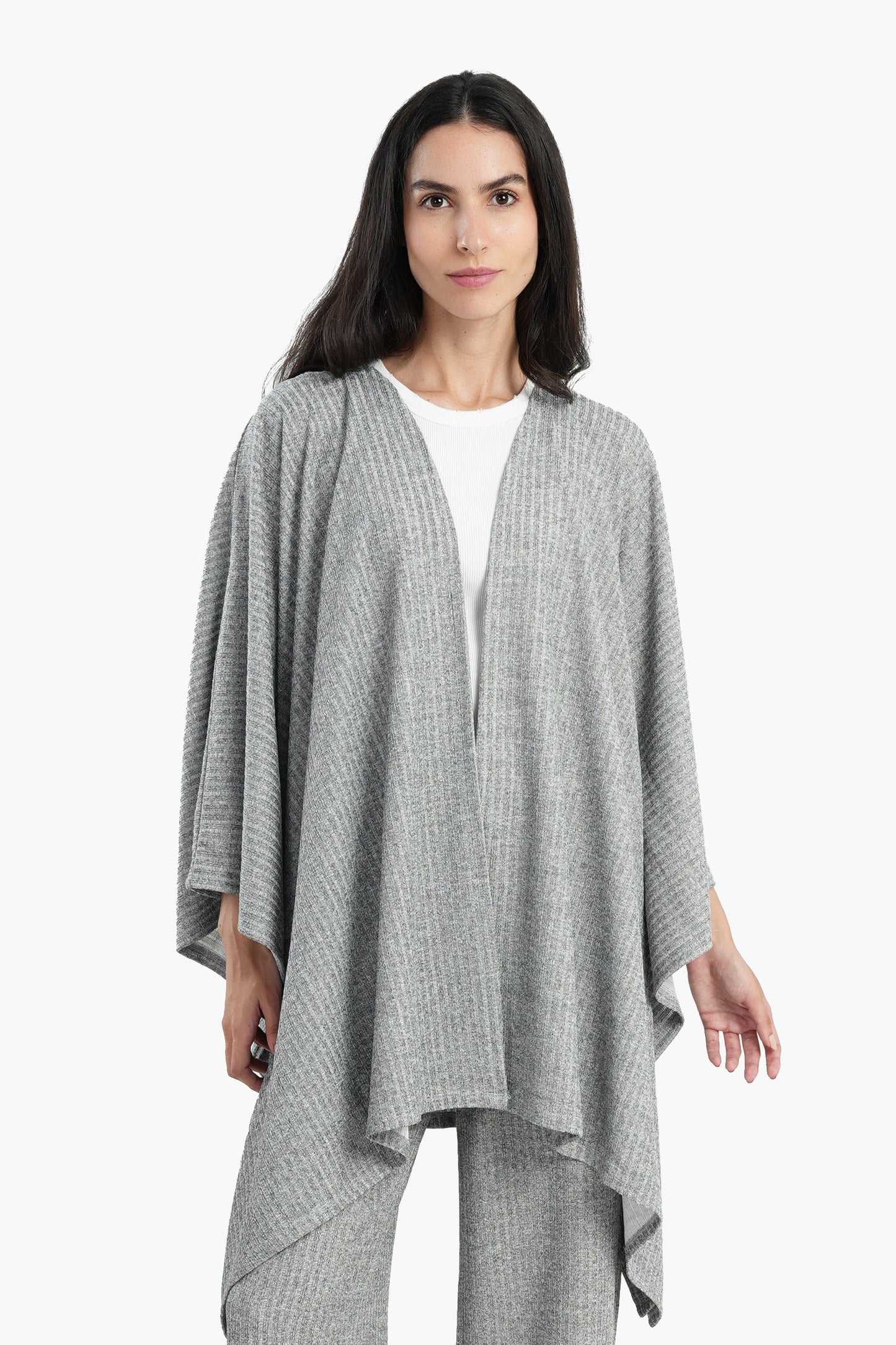 Poncho with Cape Sleeves