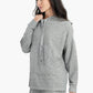 Ribbed Polyester Hoodie