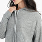 Ribbed Polyester Hoodie