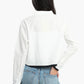 Cropped Shirt with Flap Pockets