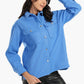 Blue Fleece Oversized Shirt