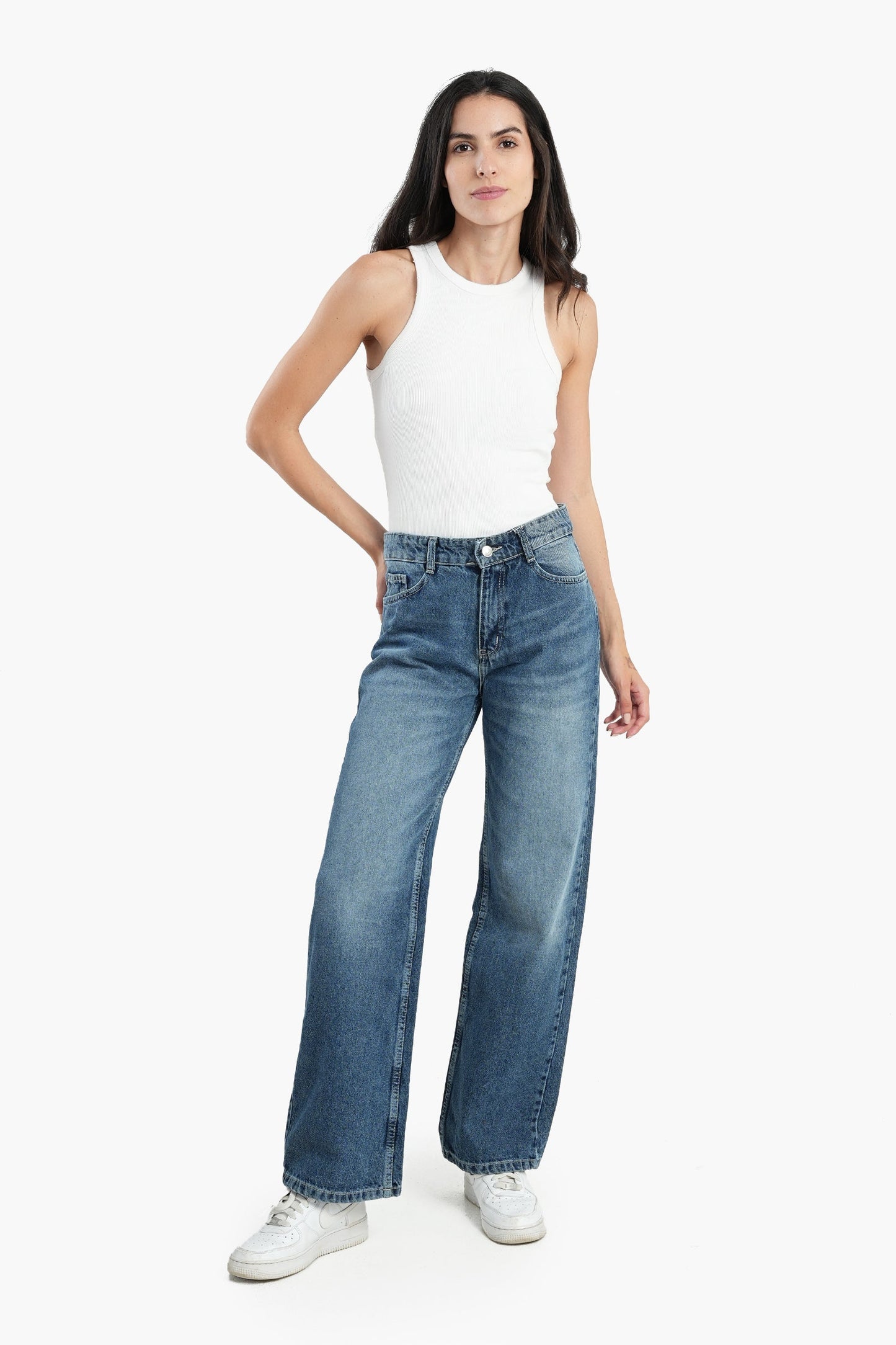 Blue Boyfriend Jeans