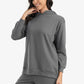 Dark Gray Plain Lounge Hoodie