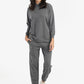 Dark Gray Plain Lounge Hoodie