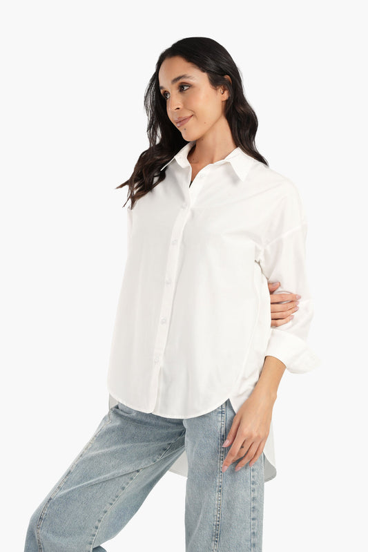 White High Low Shirt