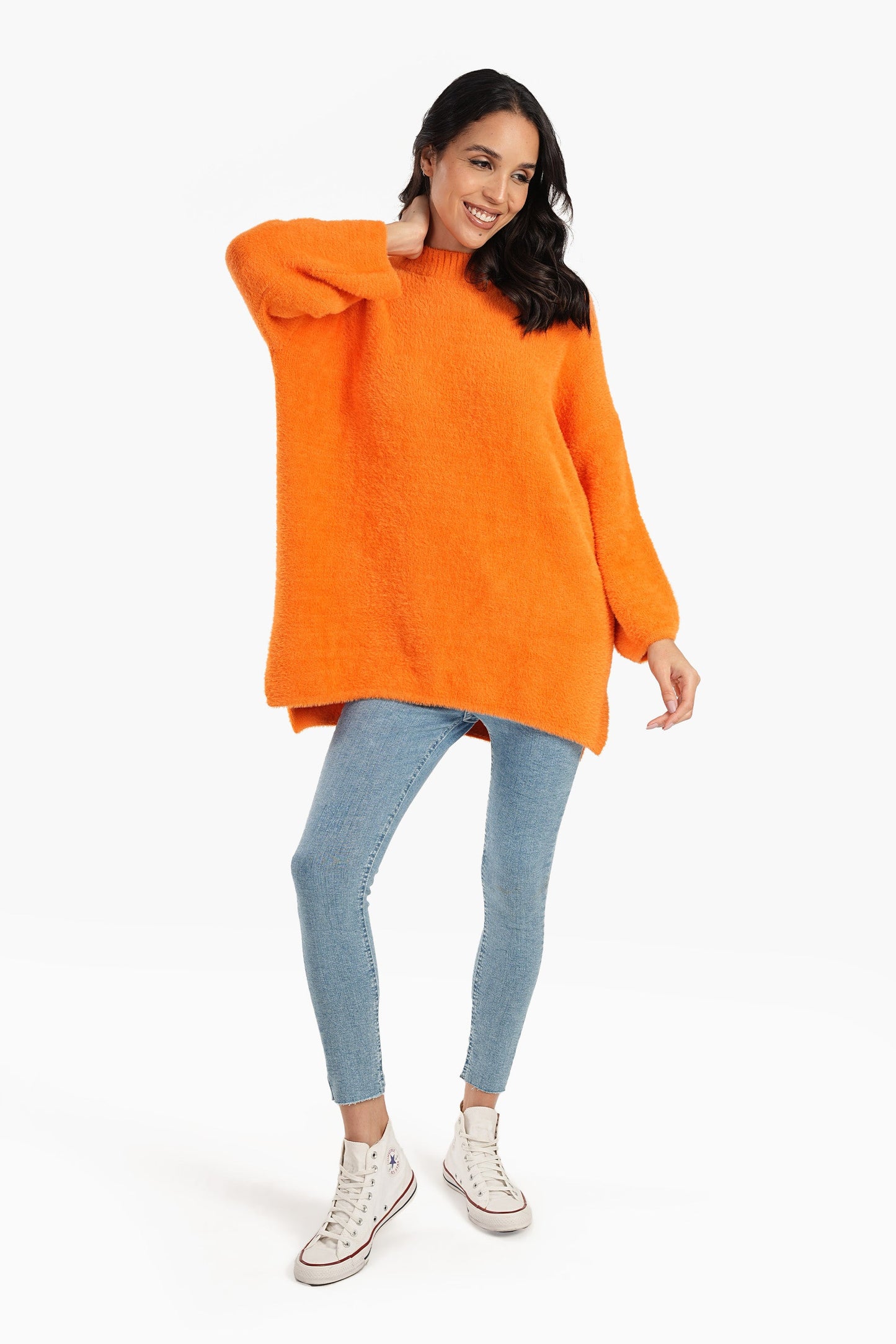 Wool Vibrant Color Pullover