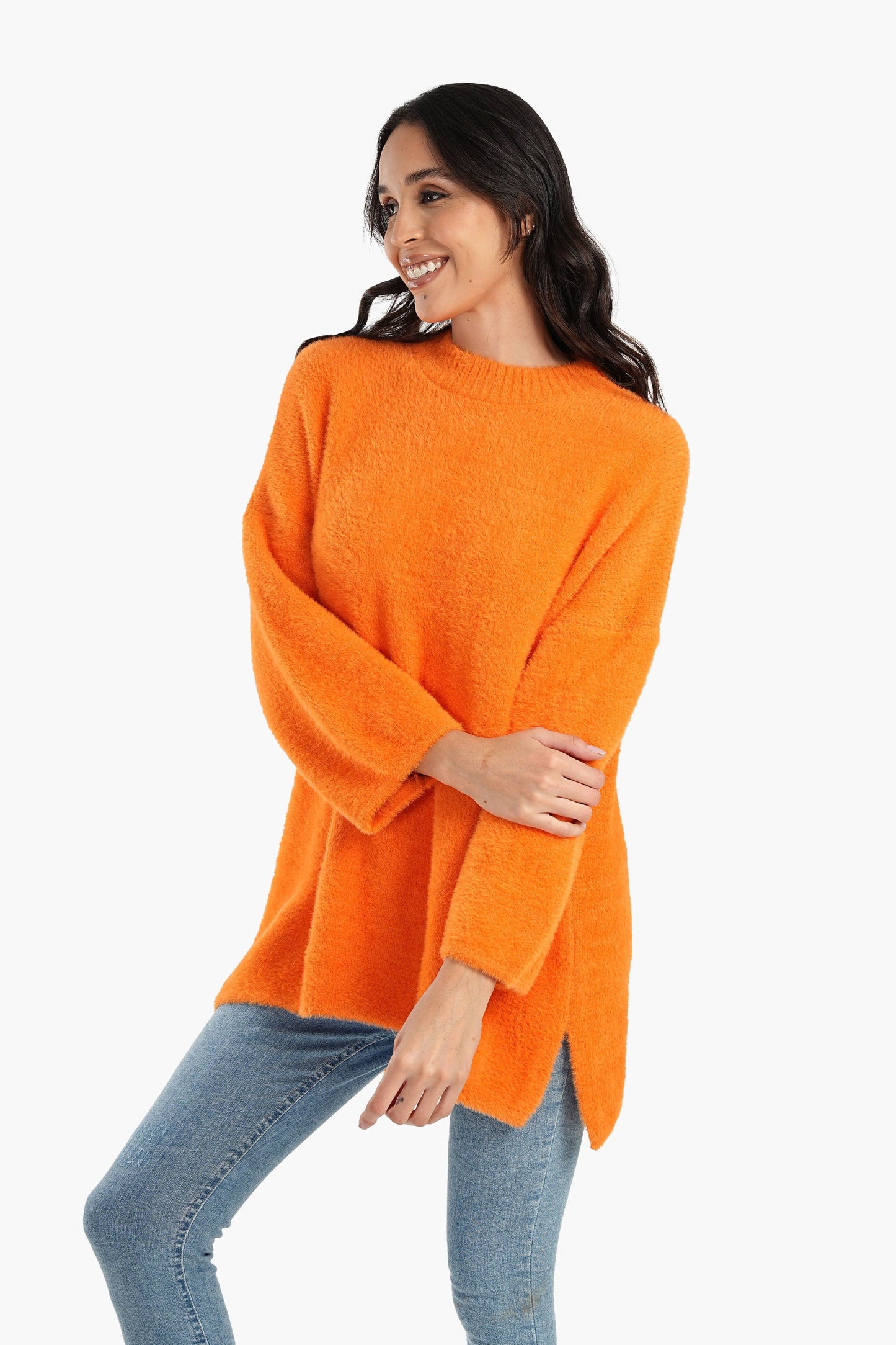 Wool Vibrant Color Pullover