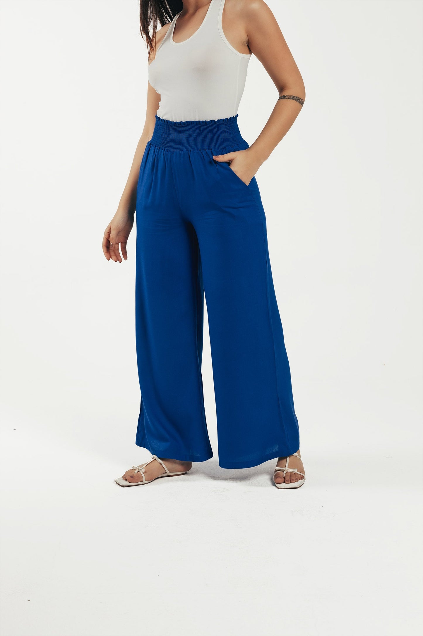 Tencel Wide Leg Pants