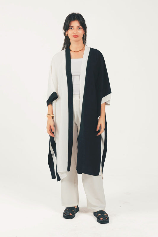 Dual Tone Flowy Kimono