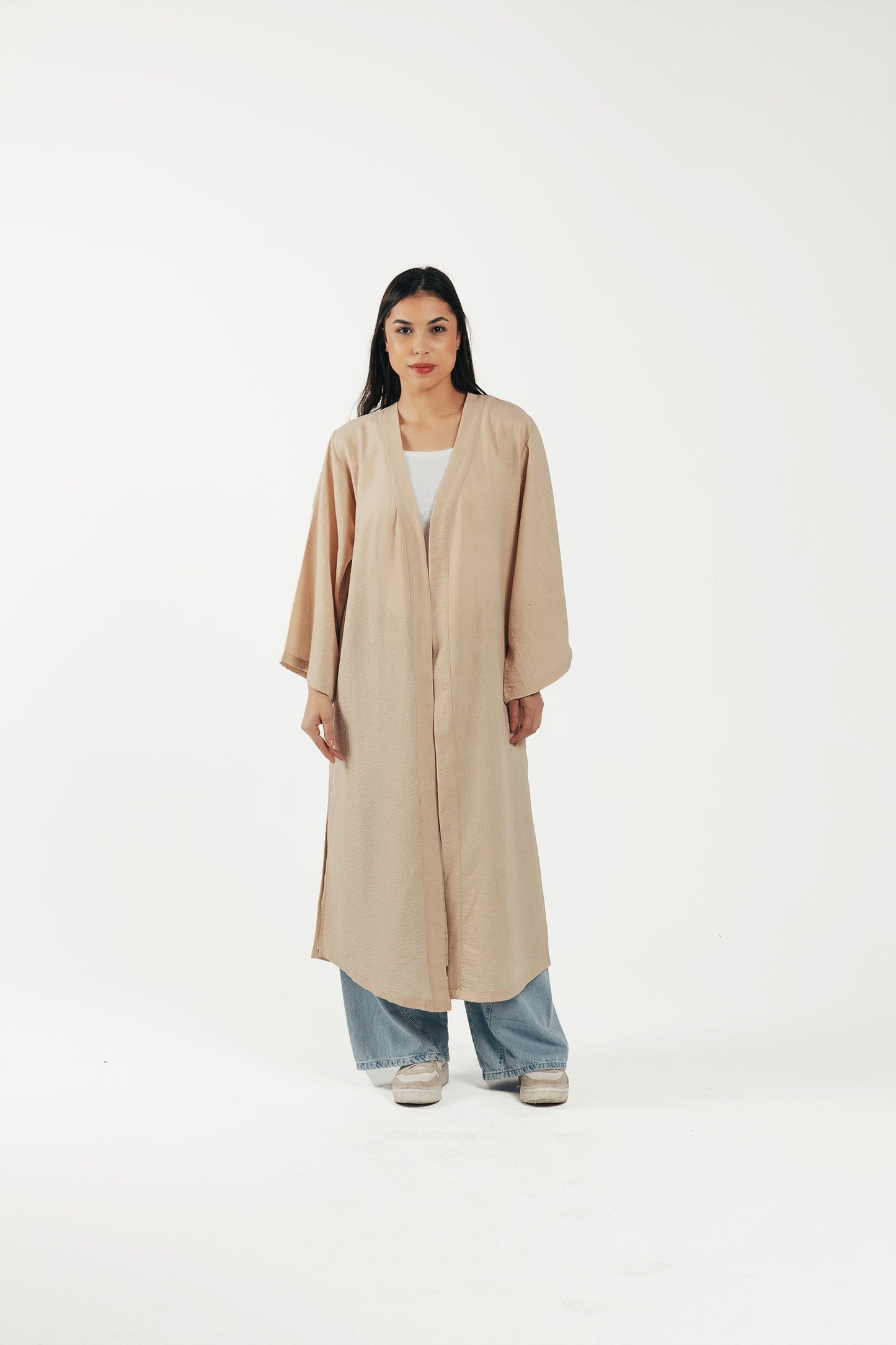 Linen Open Front Kimono