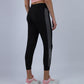 Black Stride Contrast Panel Leggings