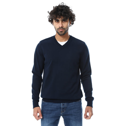 V-Neck Plain Pullover