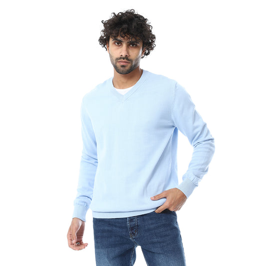 V-Neck Plain Pullover