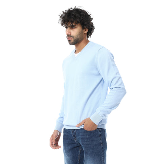 V-Neck Plain Pullover