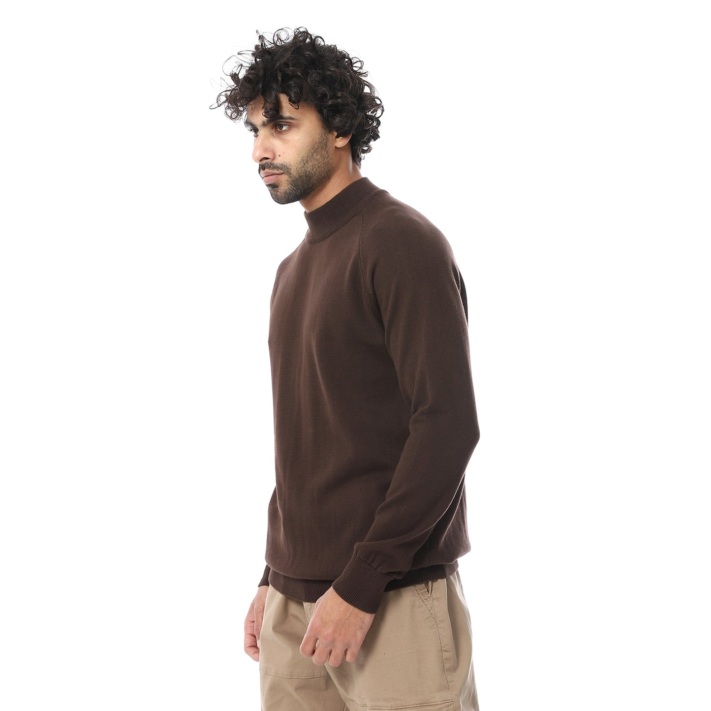 High Neck Long Sleeve Pullover