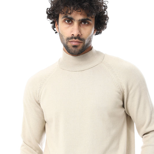 High Neck Long Sleeve Pullover