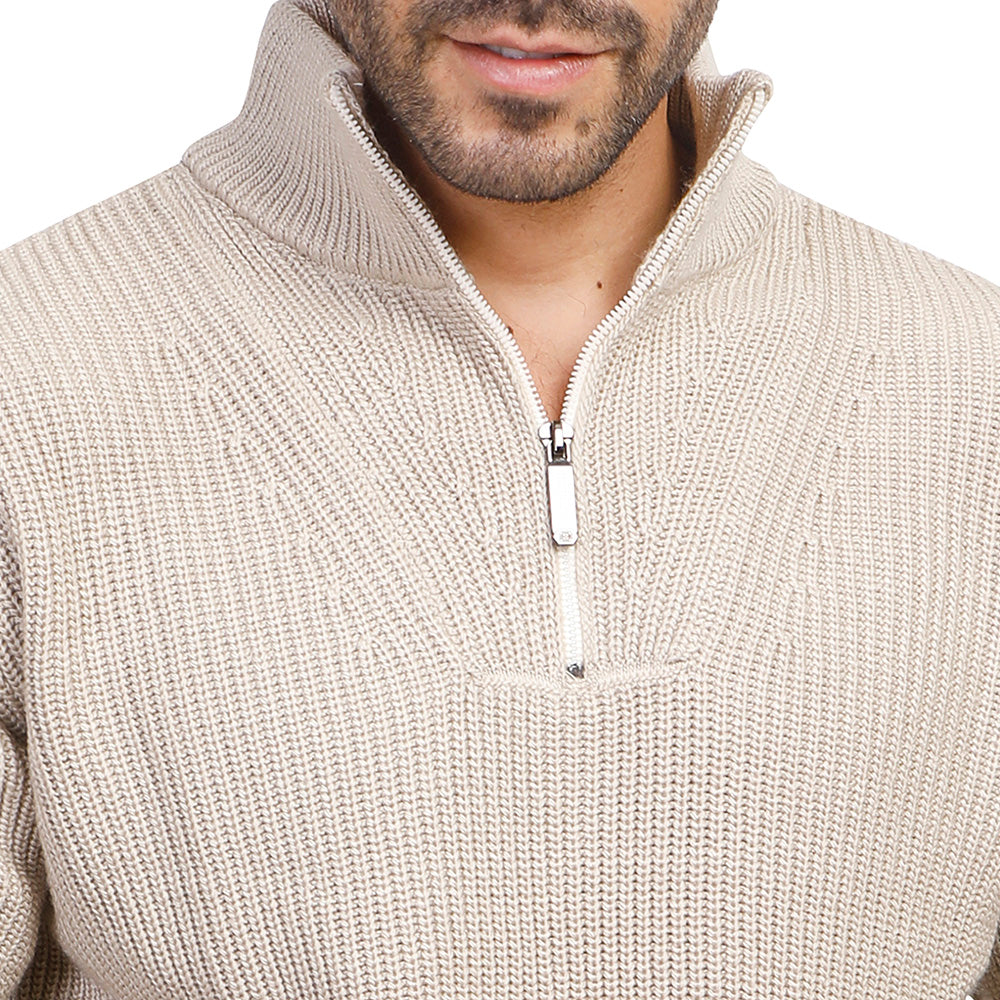 Zipper Neck Pullover