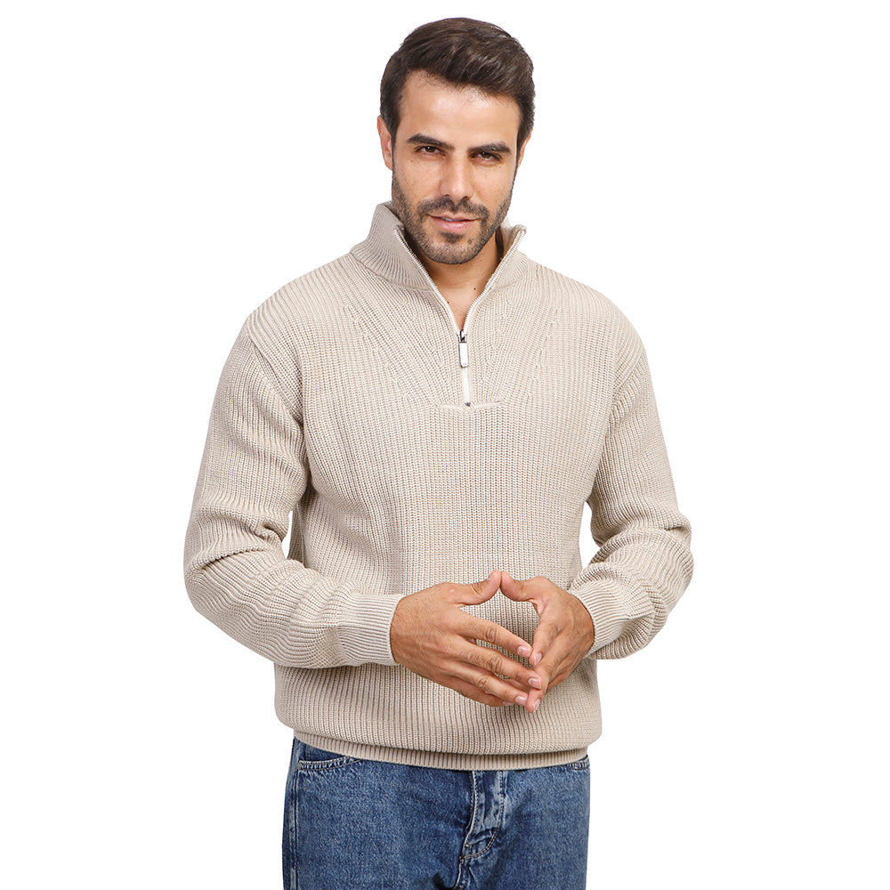 Zipper Neck Pullover