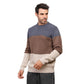 Tri-Tone Crew Neck Pullover