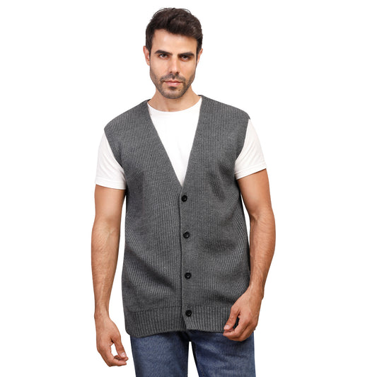 Button Sleeveless Vest