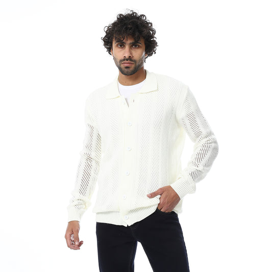 Net Long Sleeve Sweater